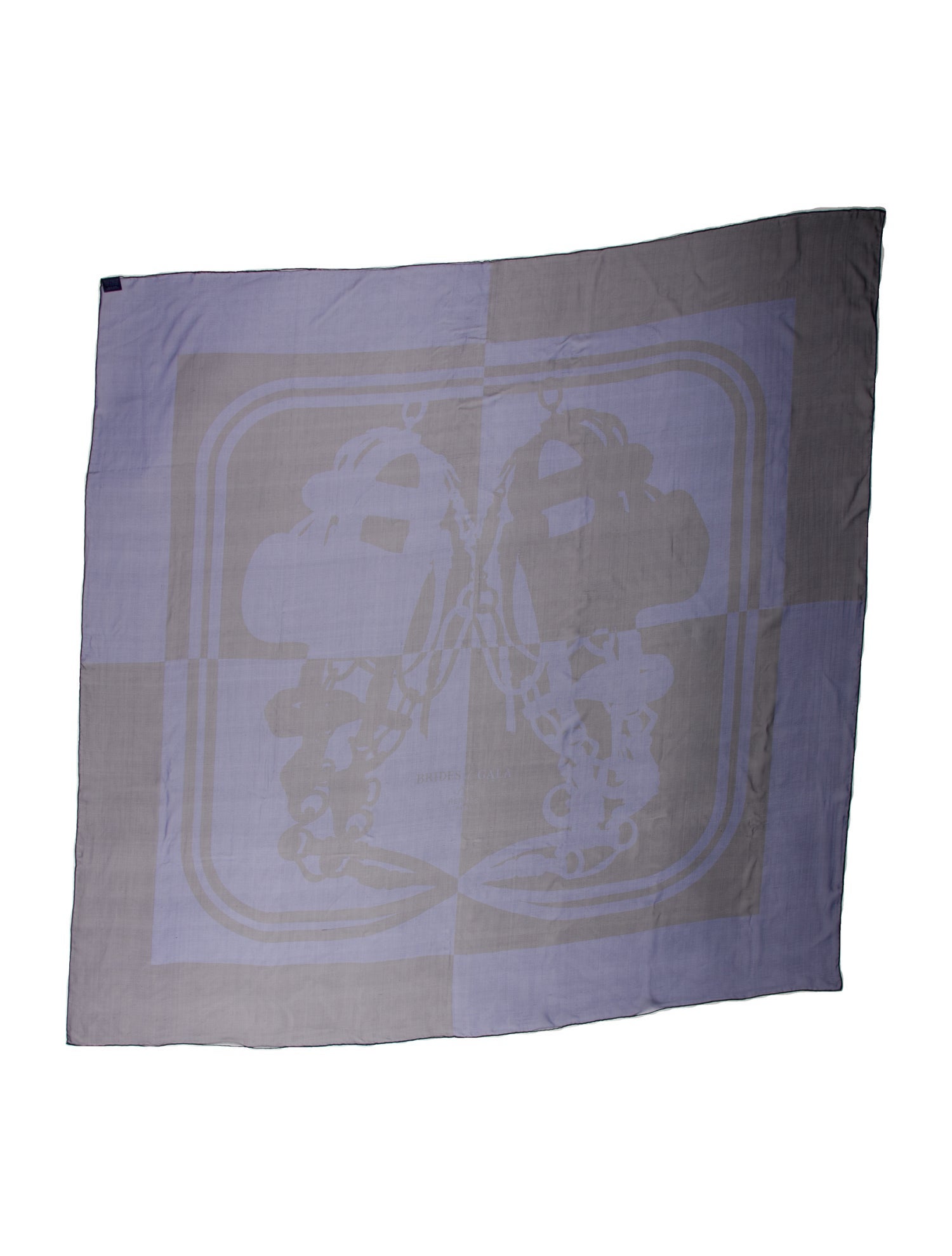 Hermès Brides de Gala Quadri Silk Shawl