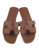 Hermès Oran Leather Slides