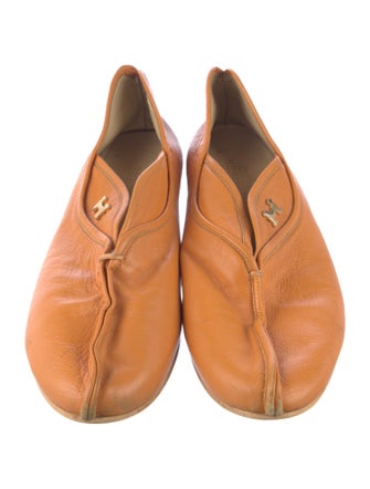 Hermès Leather Ballet Flats