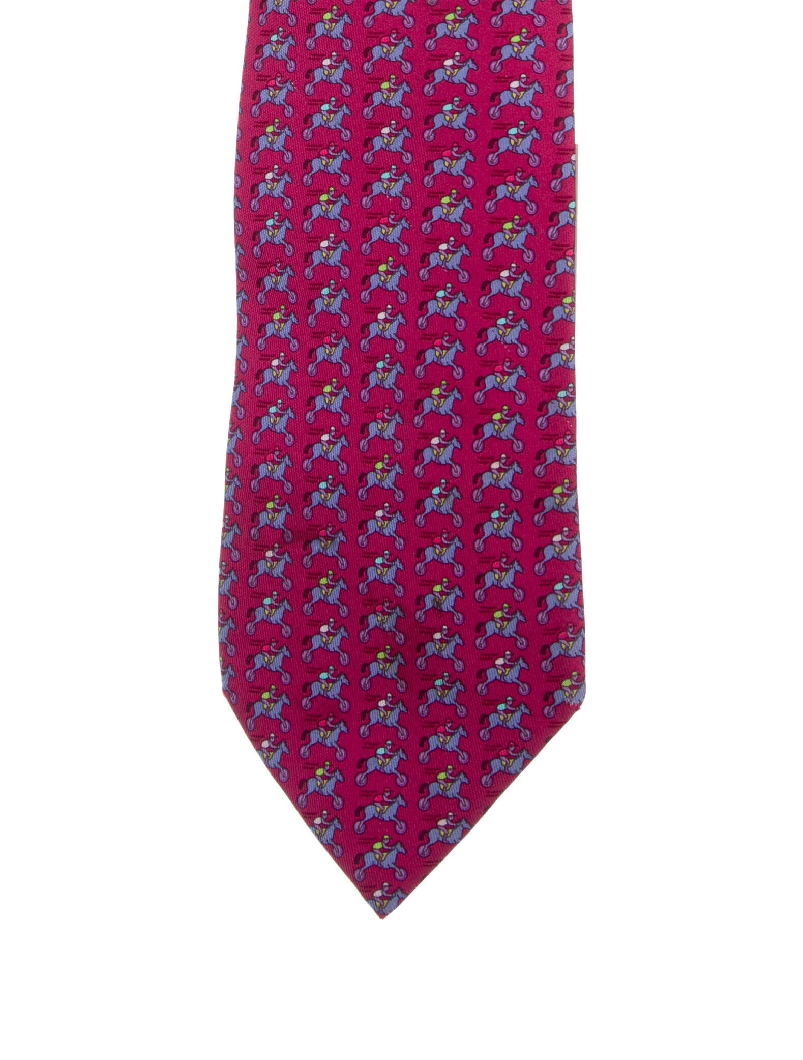 Hermès Pattern Print Silk Tie