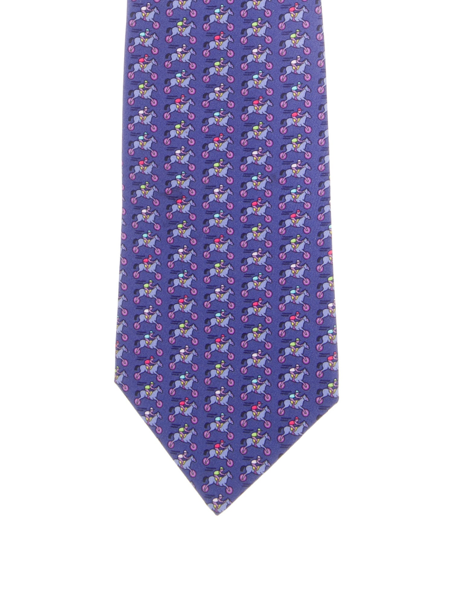 Hermès patterned silk tie