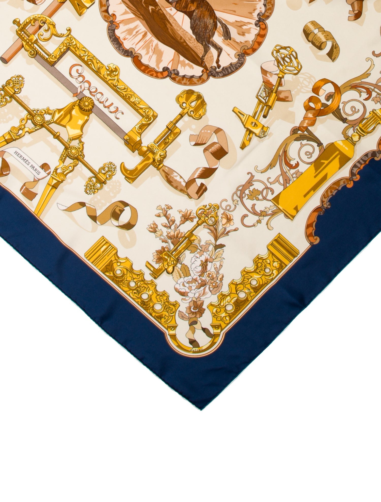 Hermès Copeaux Silk Scarf