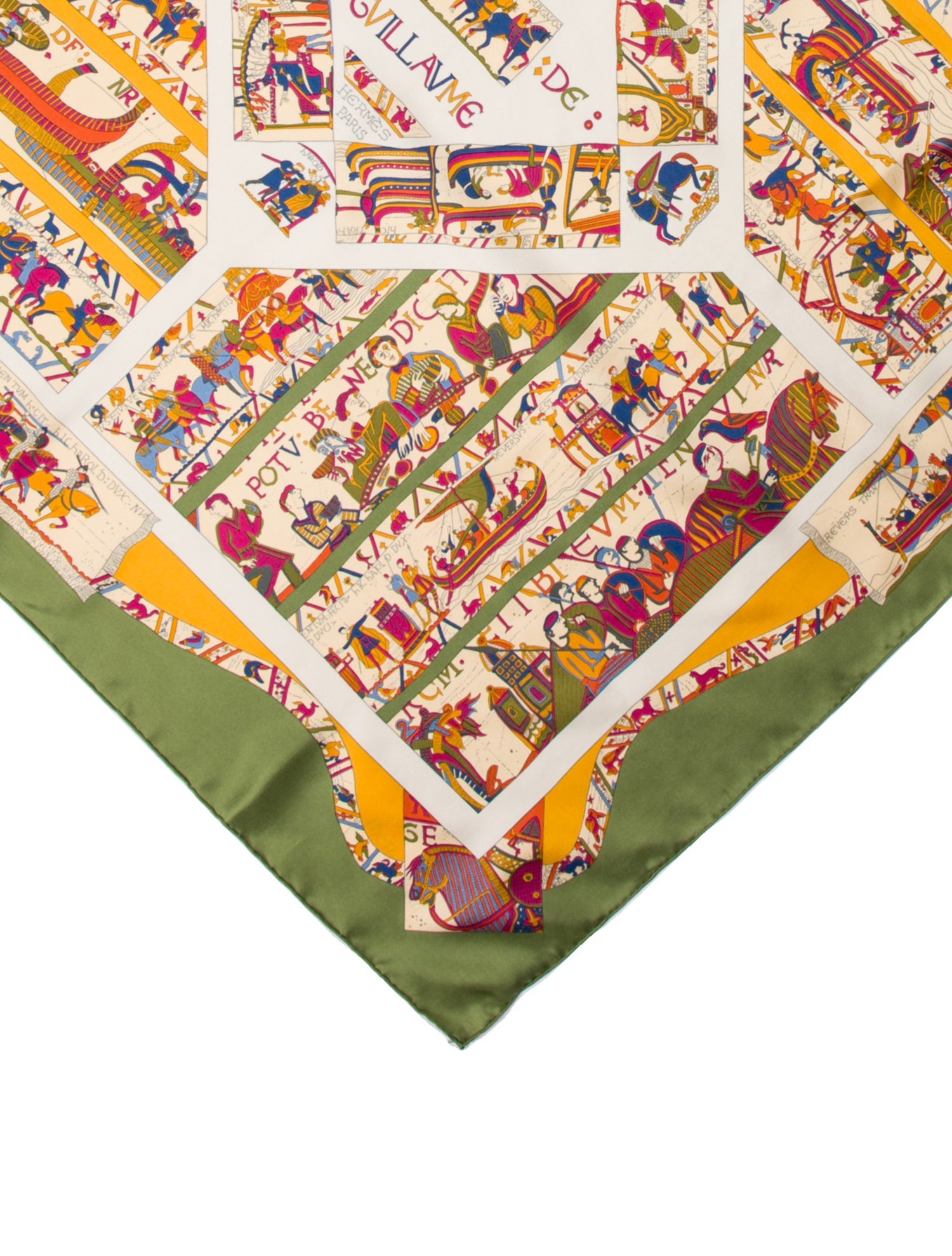 Hermès A La Gloire De Guillaume Silk Scarf