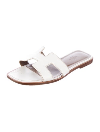Hermès Oran Leather Slides