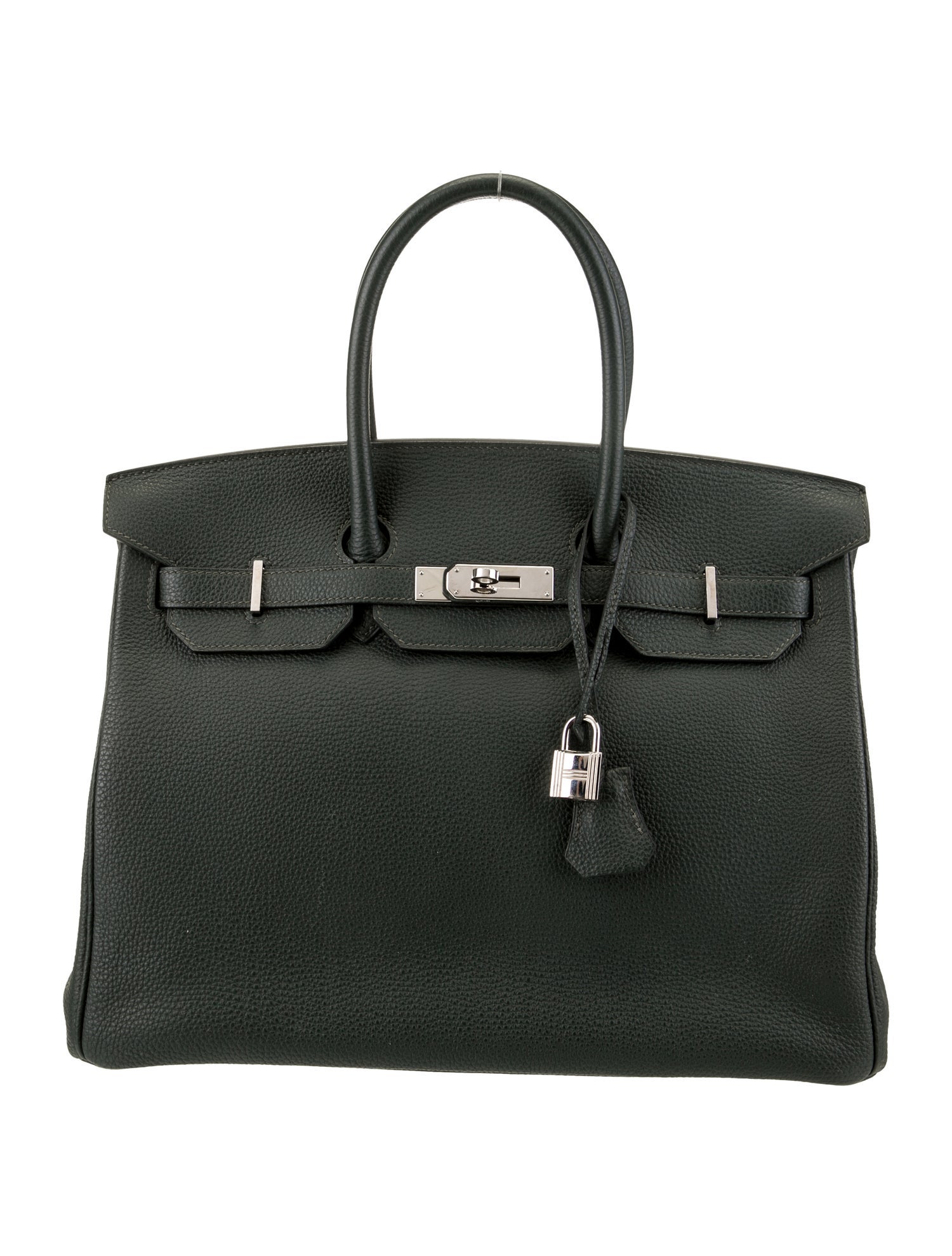 Prada Saffiano Vernice Pyramid Bag - Green Handle Bags