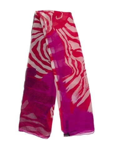 Hermès Scarves and Shawls Zebra Pegasus Mousseline Silk Shawl 140cm