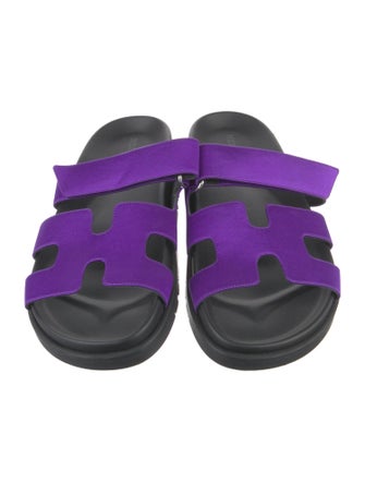 Hermès Chypre Satin Slides