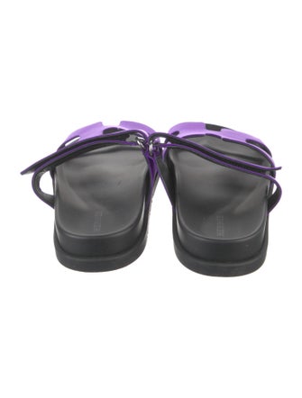 Hermès Chypre Satin Slides