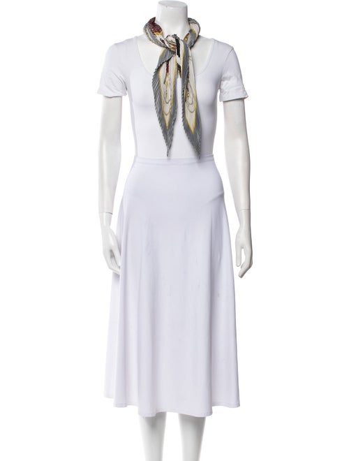 Hermès Les Voitures a Transformation Silk Plissé Scarf