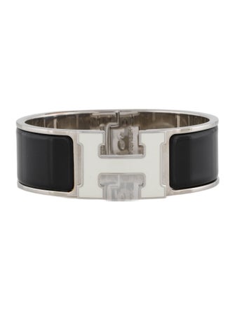 Hermès Clic Clac H Enamel at Turnlock Bangle Bracelet