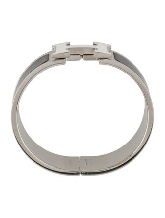 Hermès Clic Clac H Enamel at Turnlock Bangle Bracelet
