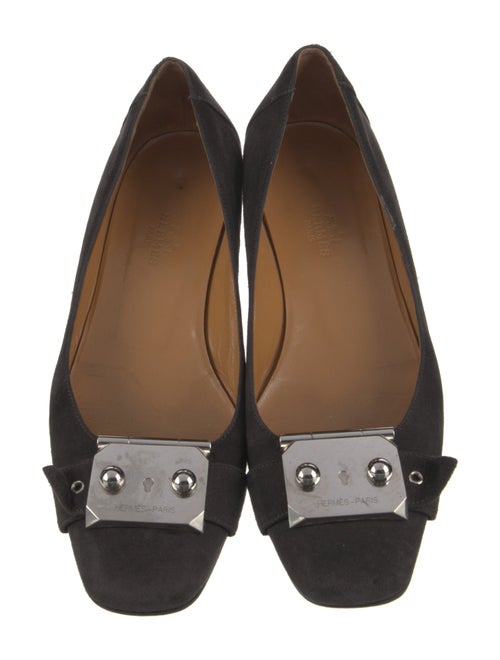 Hermès Vintage Suede Ballet Flats