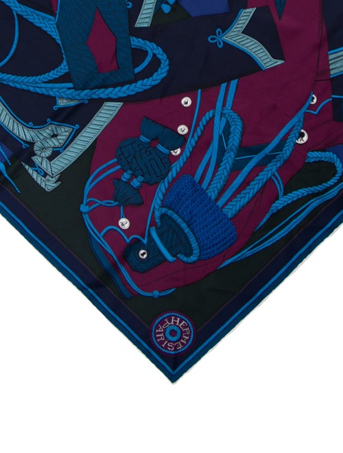 Hermès Zouaves et Dragons Silk Scarf