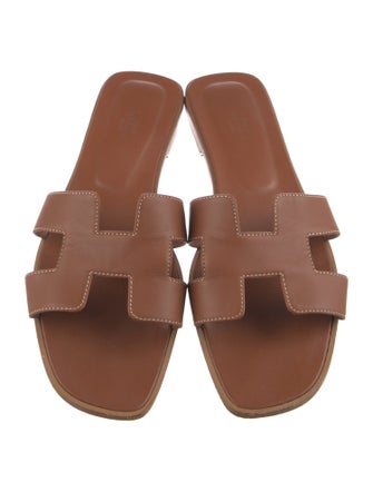 Hermès Oran Calfskin Slides