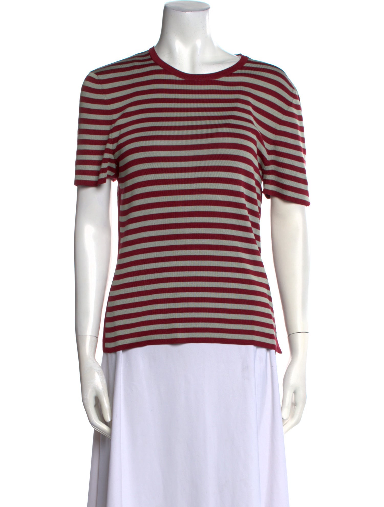 Hermès Silk Striped T-Shirt
