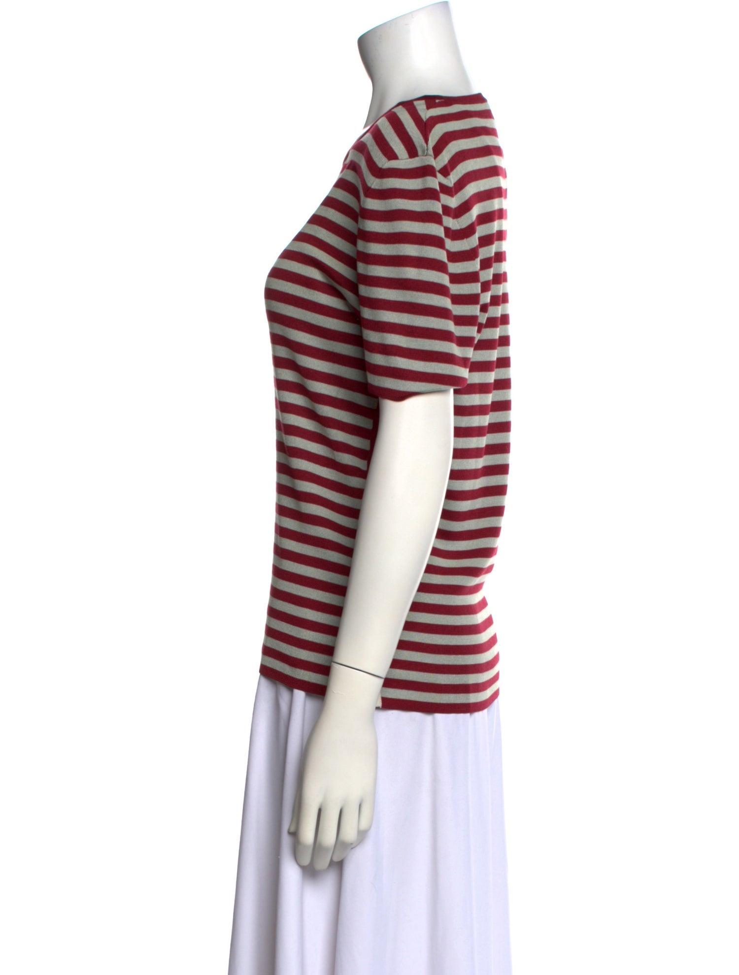 Hermès Silk Striped T-Shirt