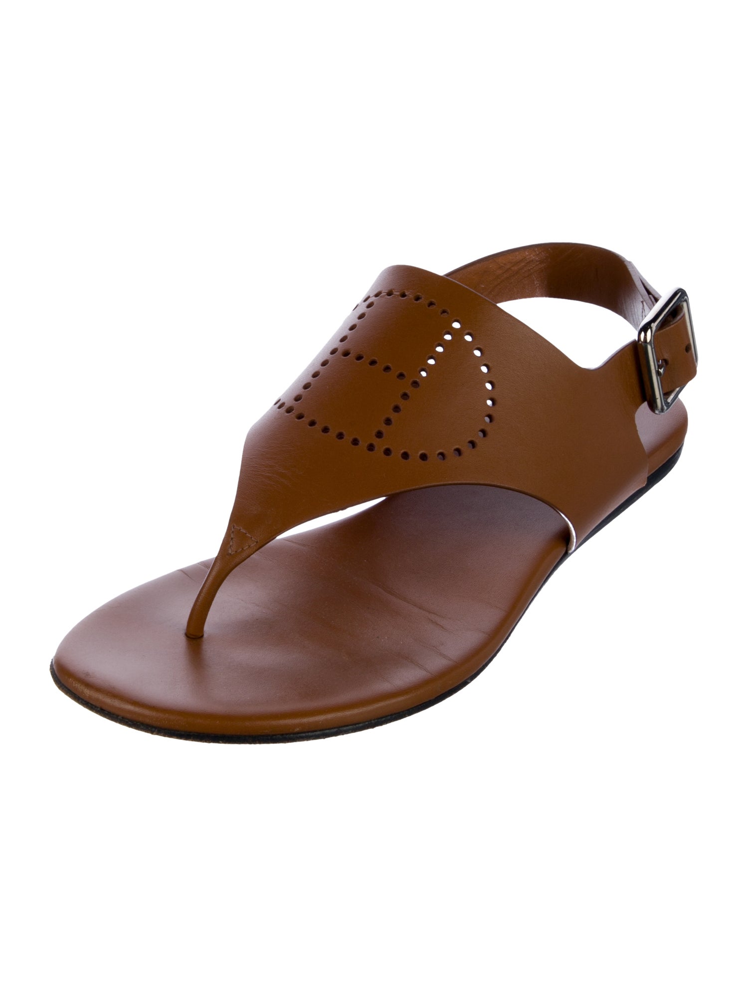 Hermès Kola H Logo Slingback Sandals