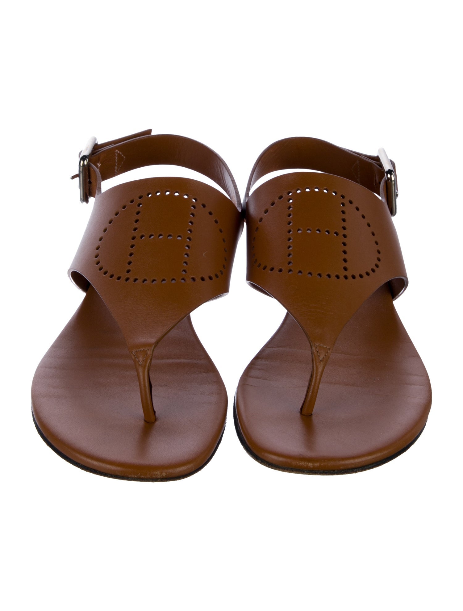 Hermès Kola H Logo Slingback Sandals