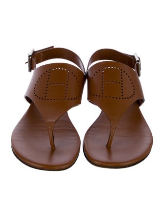 Hermès Kola H Logo Slingback Sandals