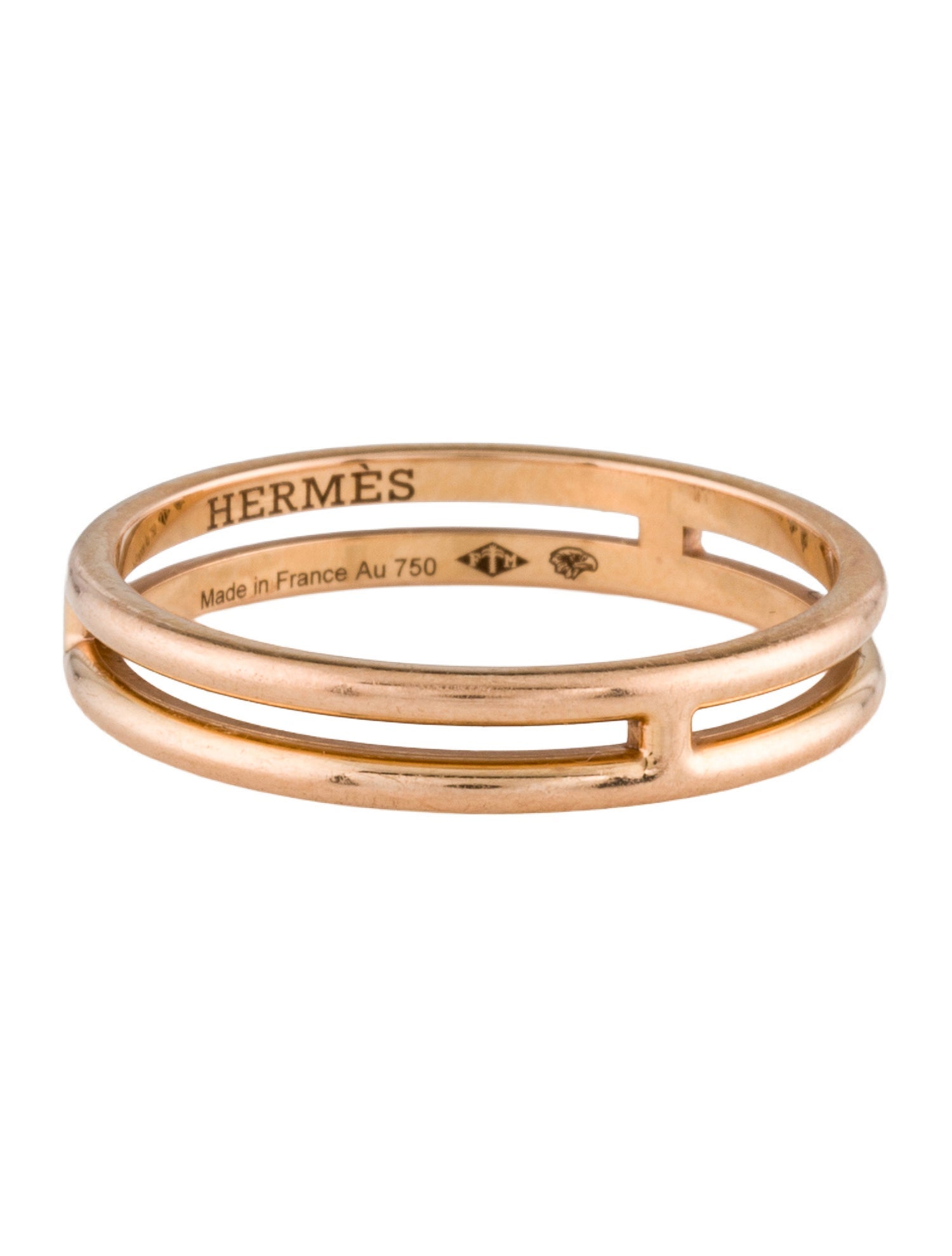 Hermès 18K Ariane Wedding Band Ring