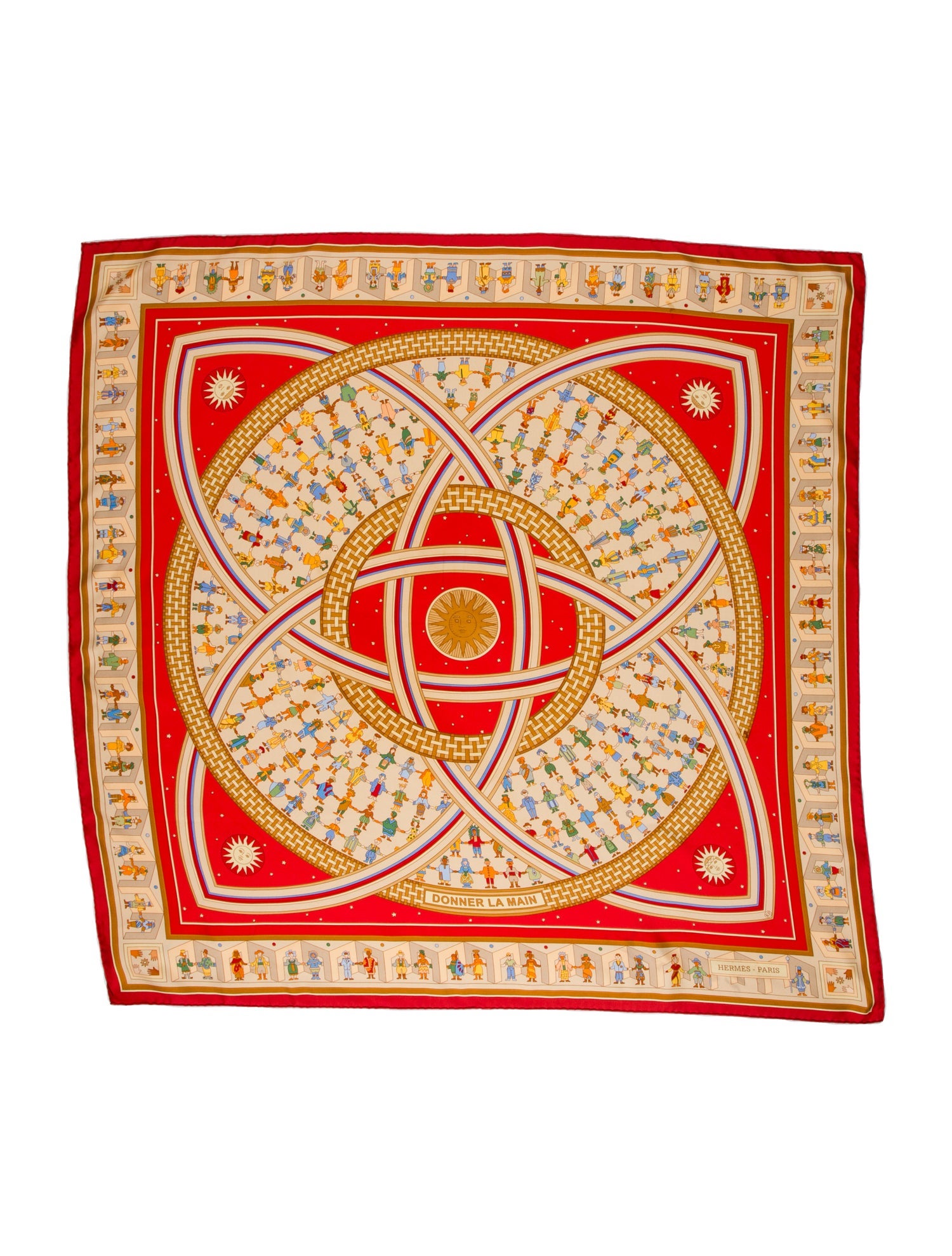 Hermès Donner La Main Silk Scarf
