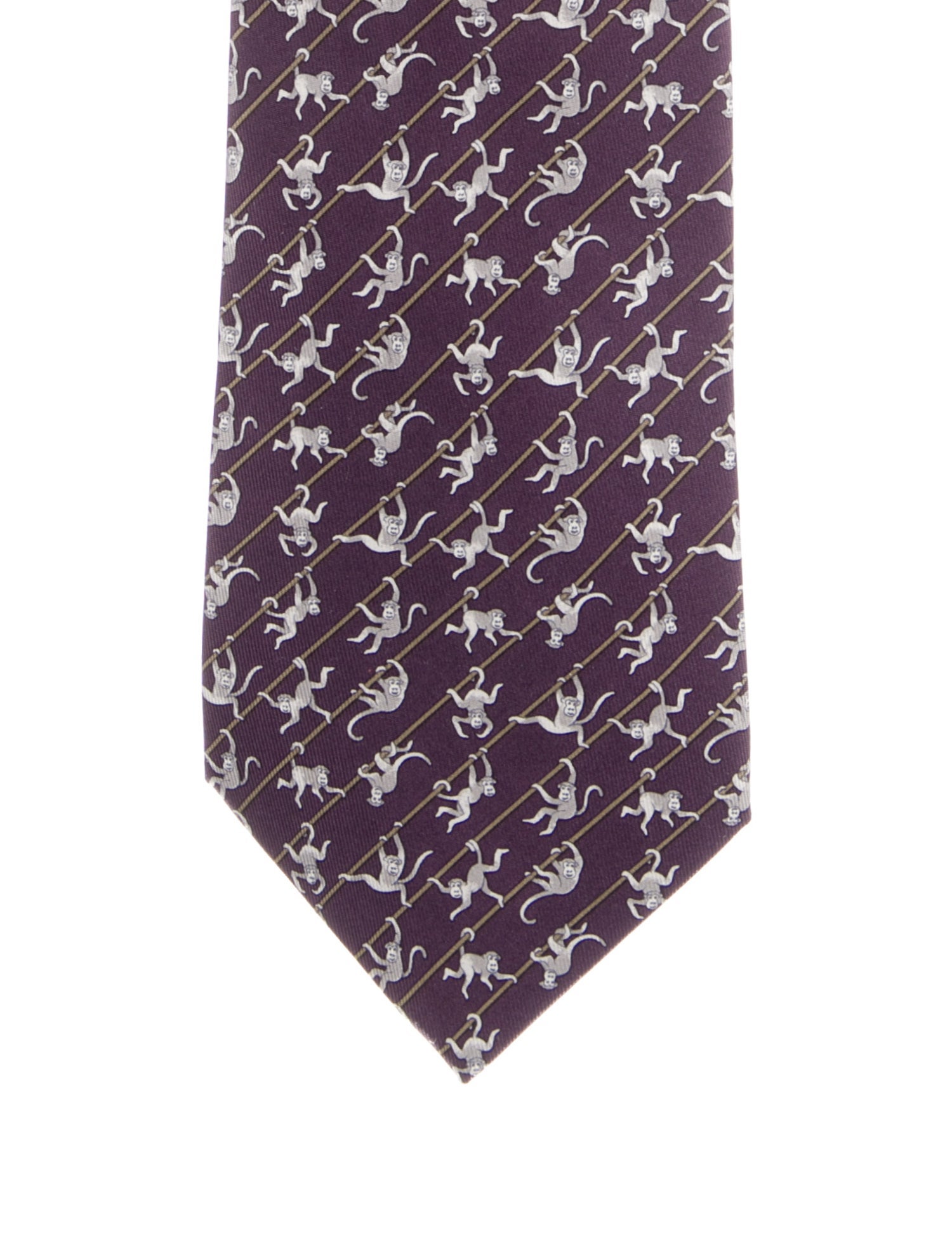 Hermès  Hermès Silk Patterned Tie