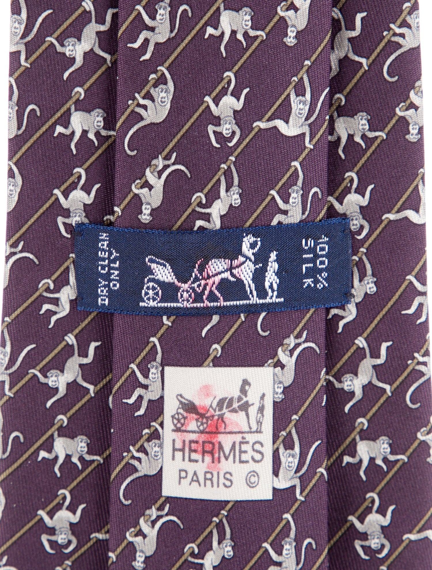 Hermès  Hermès Silk Patterned Tie