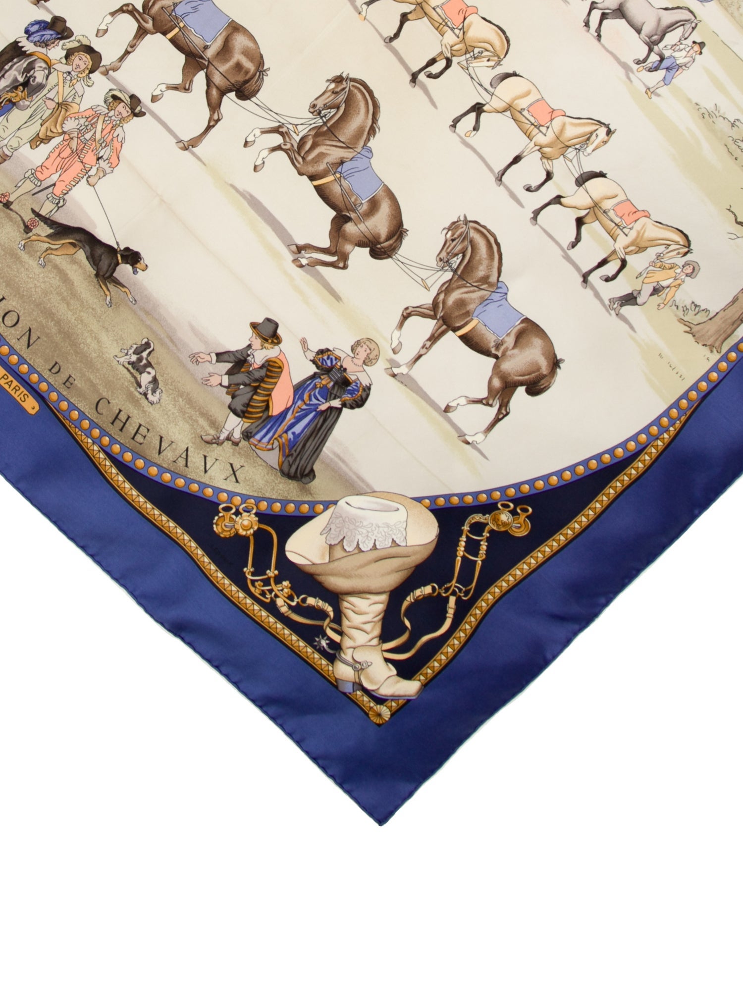 Hermès Presentation de Chevavx Silk Scarf