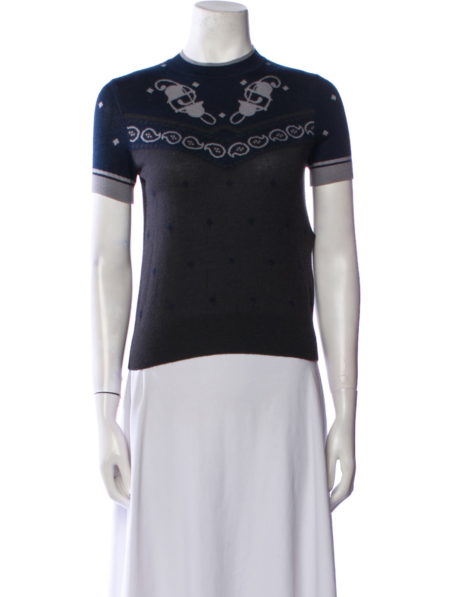 Hermès Cashmere Graphic Print Sweater