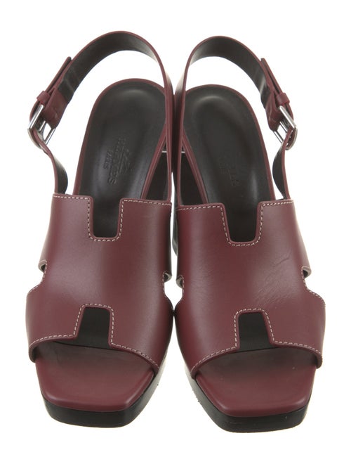 Hermès Eris 90 H Logo Slingback Sandals