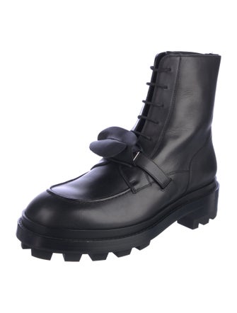 Hermès Funk Leather Lace-Up Boots