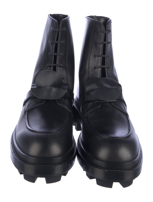 Hermès Funk Leather Lace-Up Boots