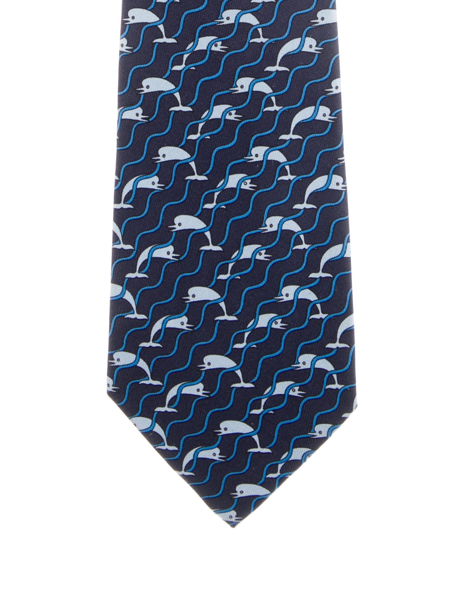 Hermès Patterned Silk Tie