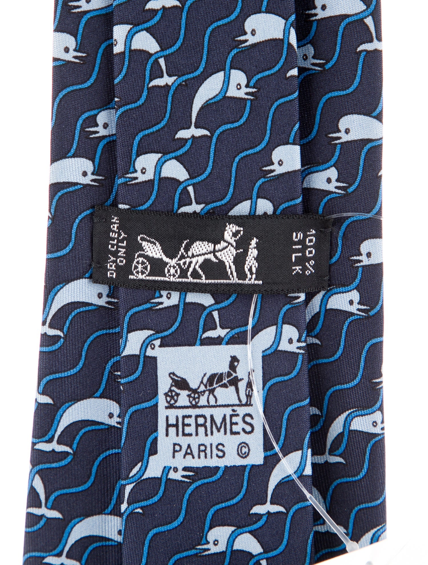 Hermès Patterned Silk Tie
