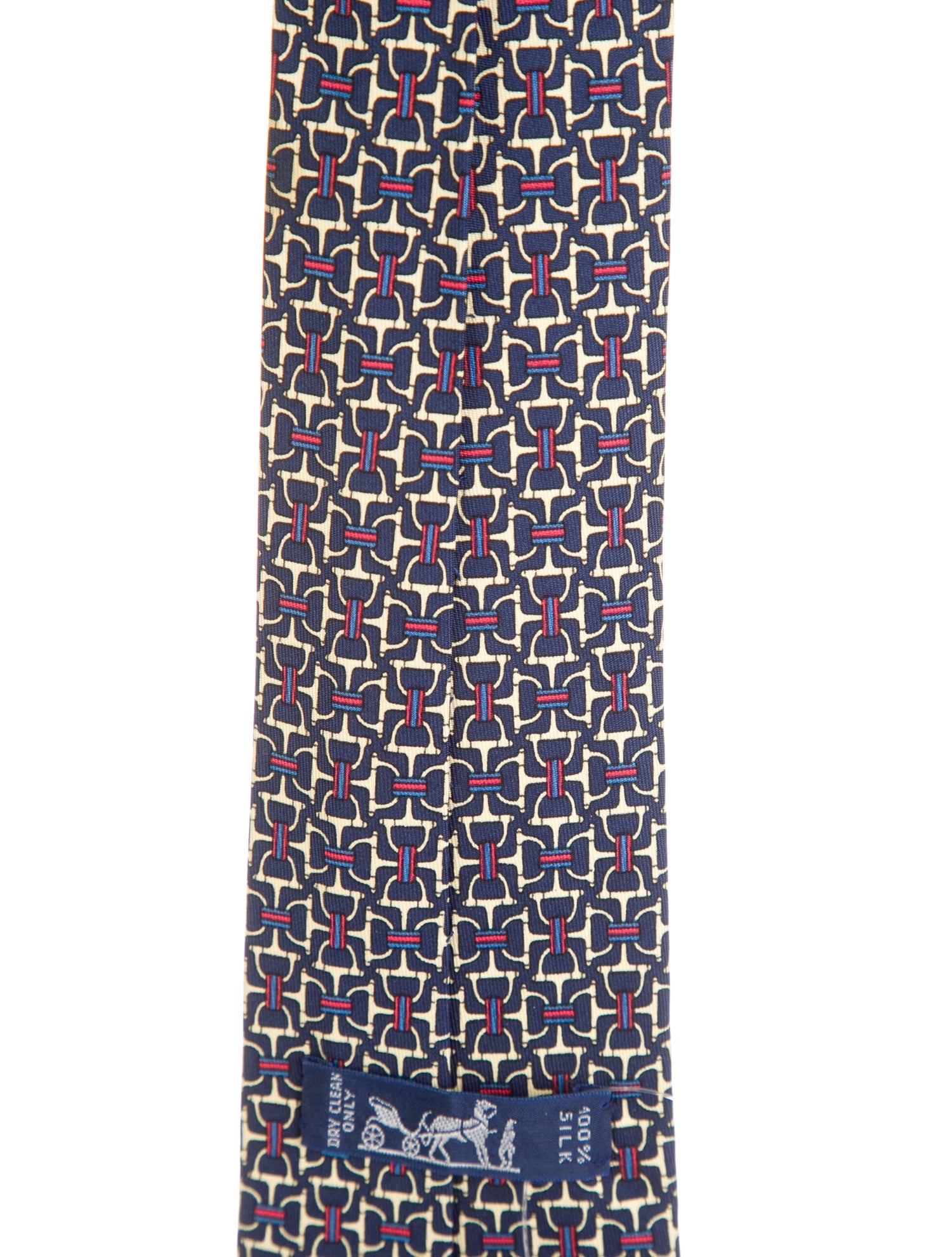Hermès Patterned Silk Tie