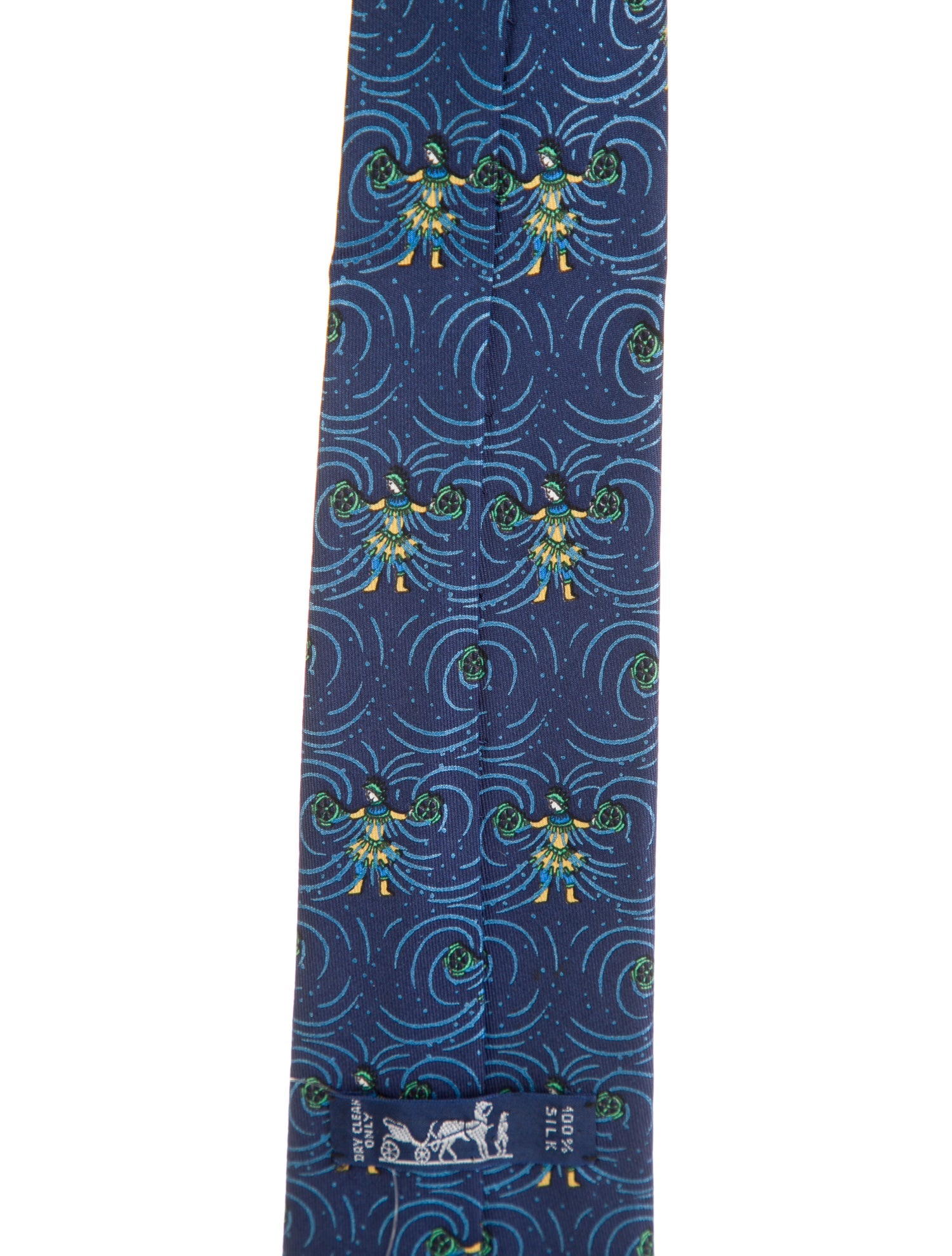 Hermès Patterned Silk Tie