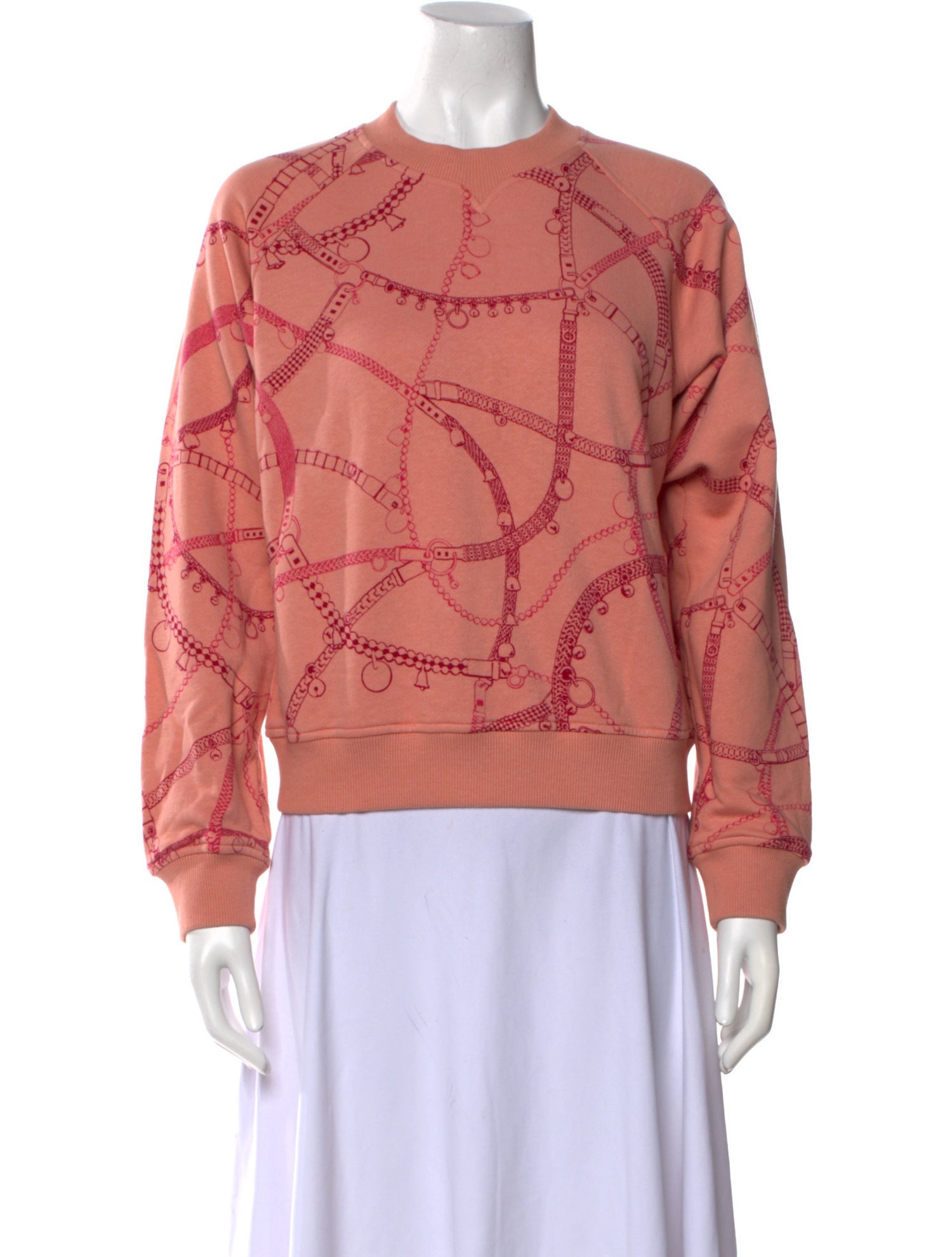 Hermès Printed Crew Neck Sweatshirt