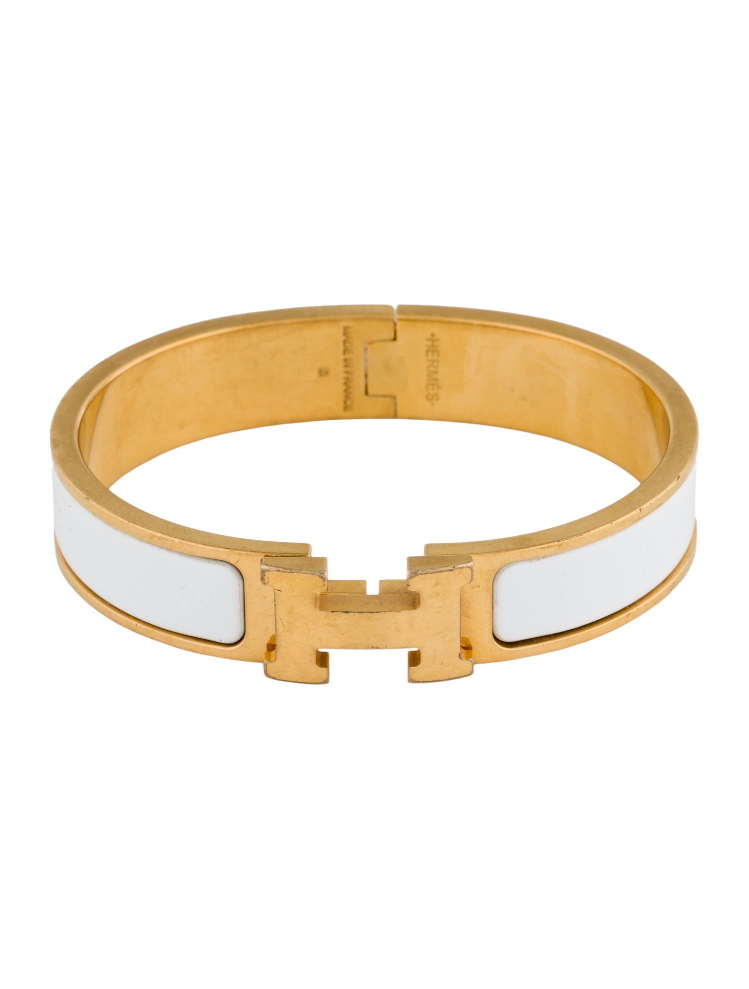 Hermès Enamel Clic H Bangle