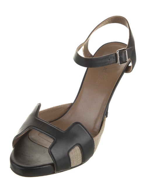 Hermès Initiale H Logo Slingback Sandals