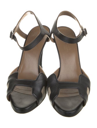 Hermès Initiale H Logo Slingback Sandals
