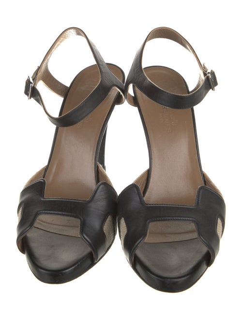 Hermès Initiale H Logo Slingback Sandals