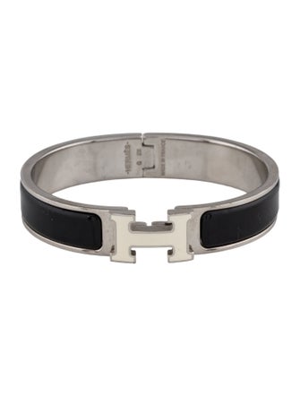 Hermès Enamel Clic H Bangle Bracelet