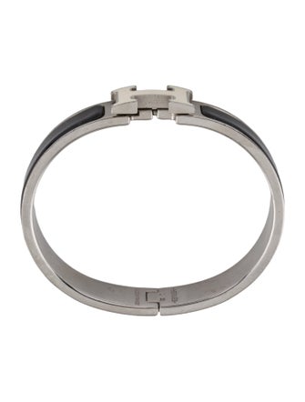 Hermès Enamel Clic H Bangle Bracelet