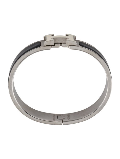 Hermès Enamel Clic H Bangle Bracelet