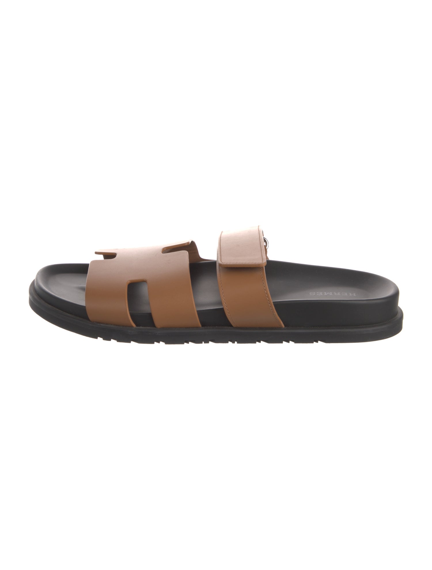 Hermès Chypre Leather Slides