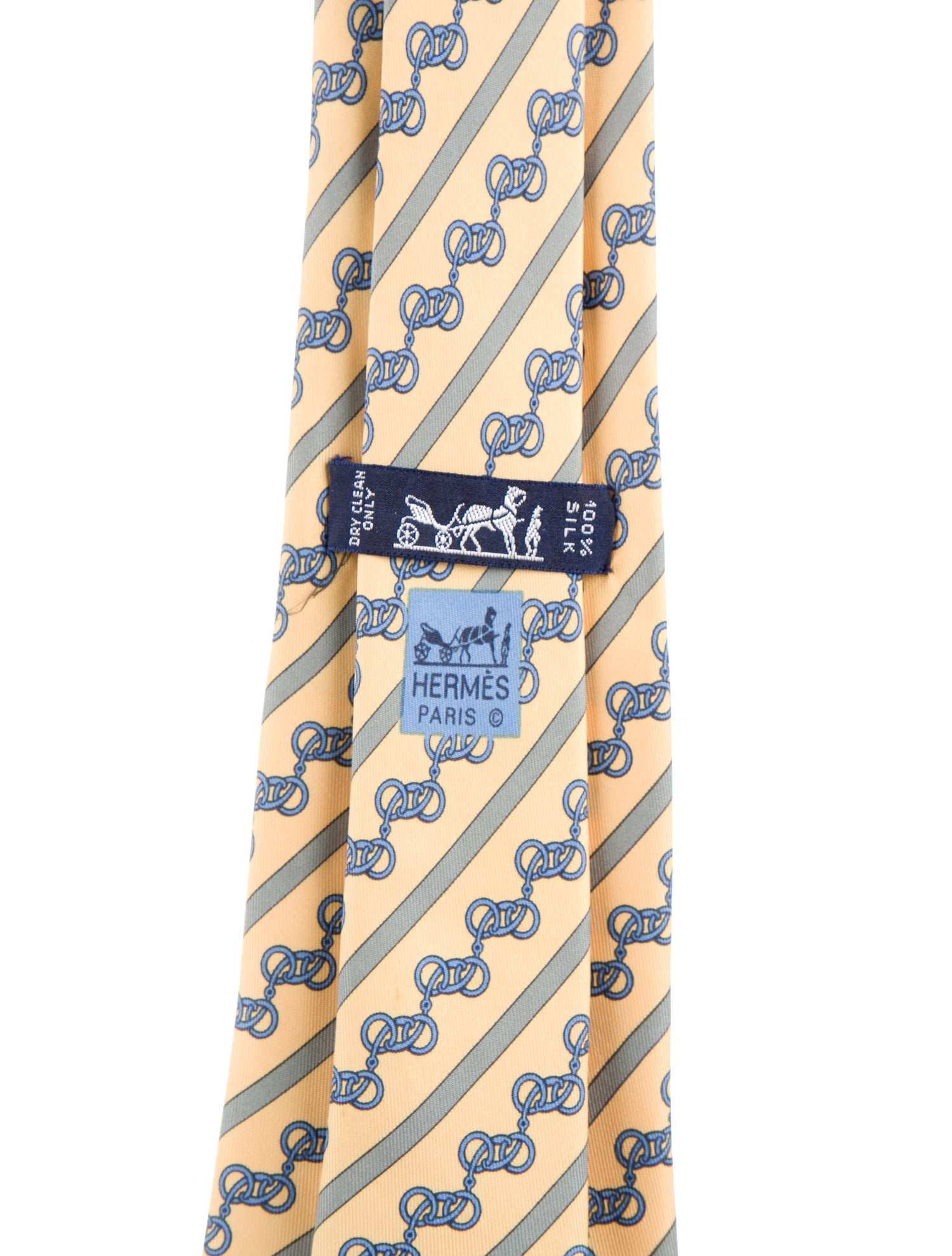 Hermès Pattern Print Silk Tie