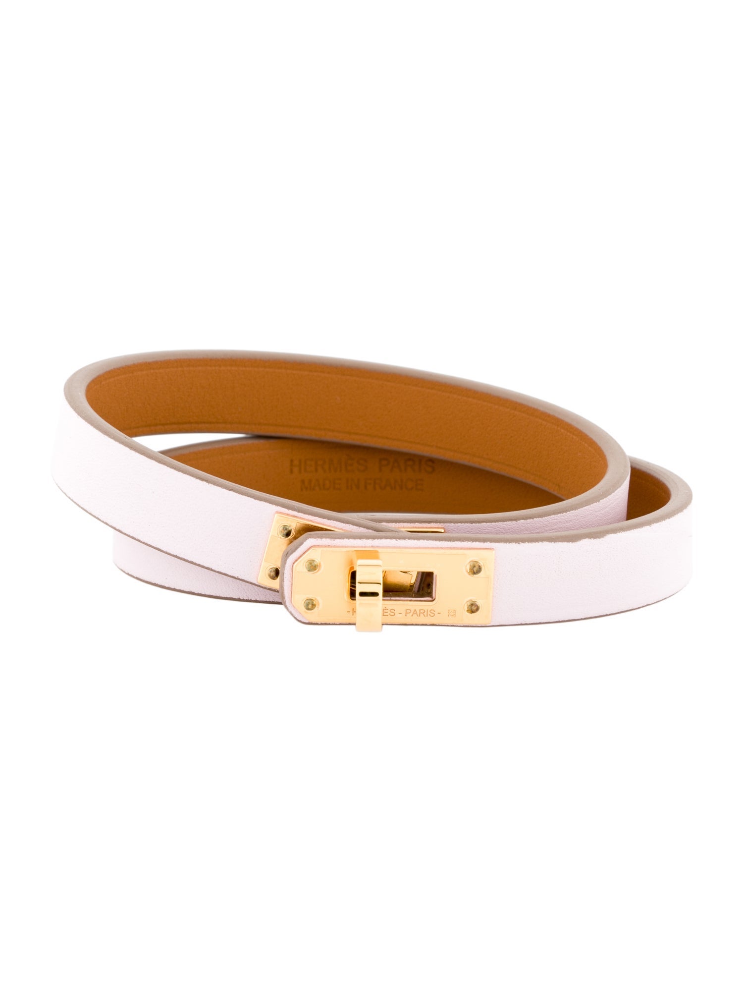 Hermès Leather Mini Kelly Double Tour Bracelet