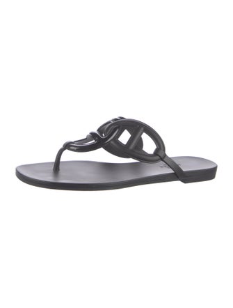 Hermès Egerie Chaîne d'Ancre Insignia Slides