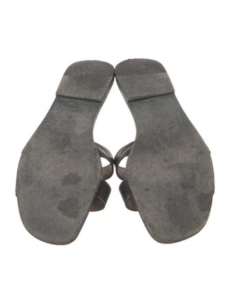 Hermès Oran Leather Slides