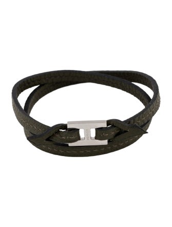 Hermès Double Leather Wrap Bracelet